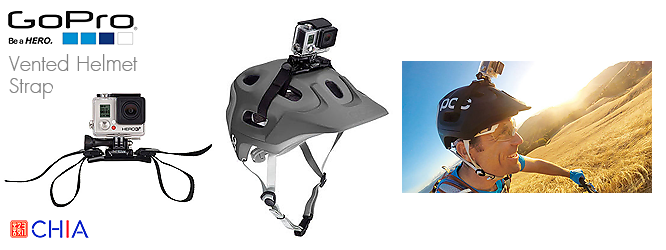 GoPro Vented Helmet Strap Mount - สายรัดหรือคาดหมวกที่มีช่อง